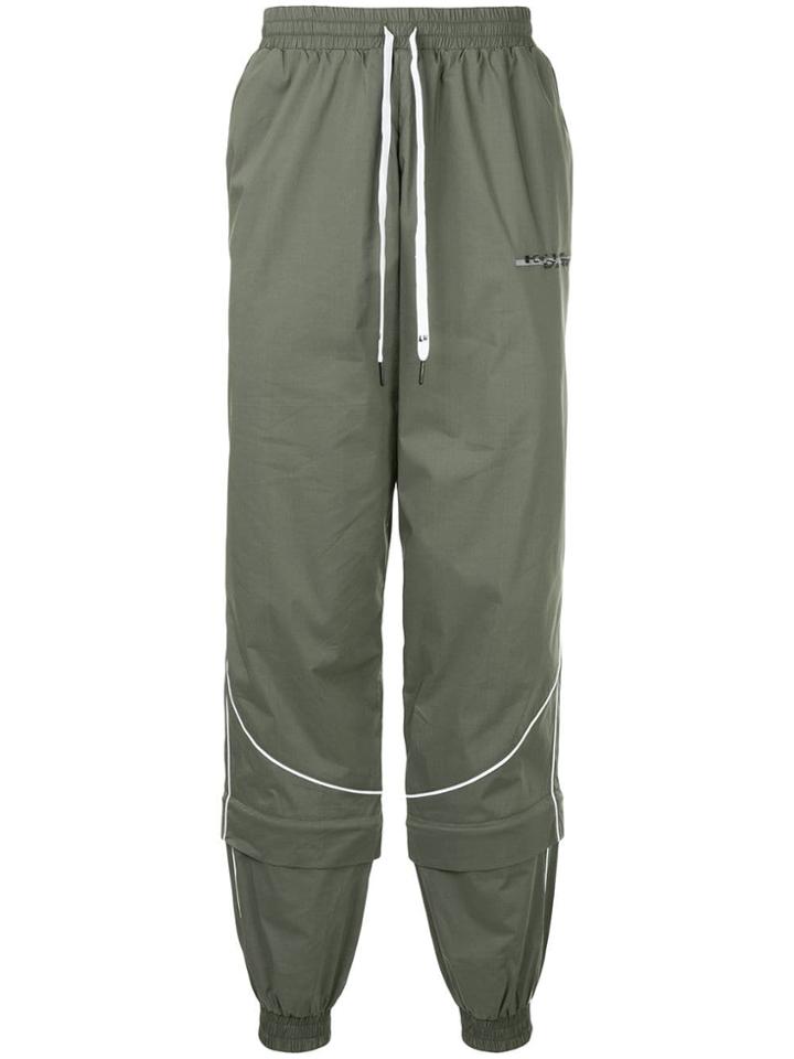 Liam Hodges Boxy Track Pants - Green