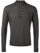 Buttoned Sweatshirt - Men - Cotton - L, Grey, Cotton, Massimo Alba