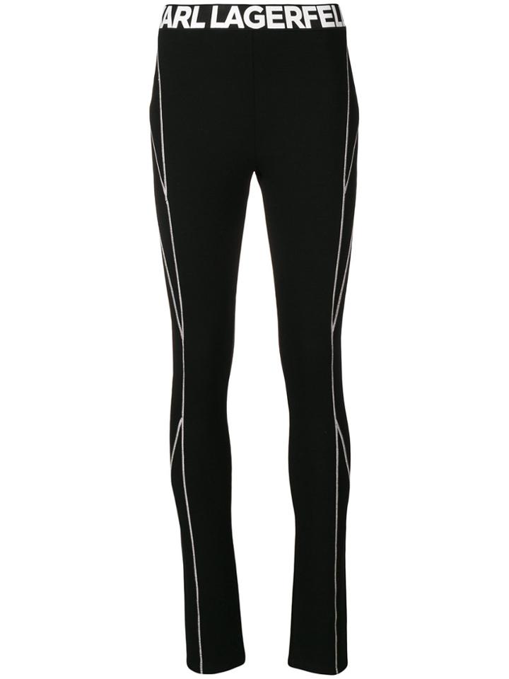 Karl Lagerfeld Logo Trousers - Black