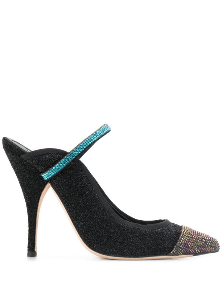 Marco De Vincenzo Crystal Embellished Pumps - Black