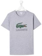 Lacoste Kids Teen Logo Print T-shirt - Grey
