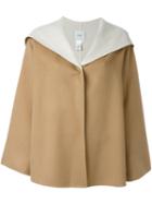 Agnona Cashmere Hooded Cape, Women's, Size: 40, Brown, Cashmere