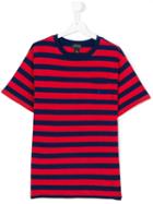 Ralph Lauren Kids - Striped Pocket T-shirt - Kids - Cotton - 14 Yrs, Blue