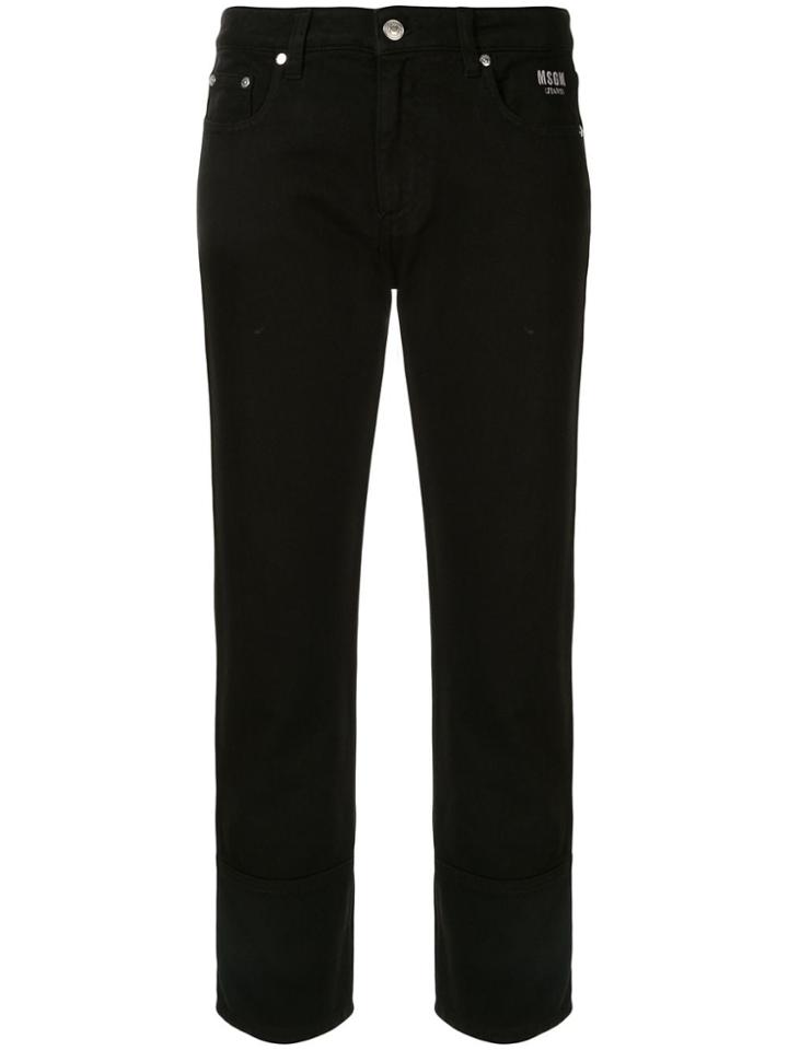 Msgm Slim Fit Trousers - Black