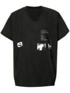 Julius - Kangaroo Pocket T-shirt - Men - Cotton/viscose - 4, Black, Cotton/viscose
