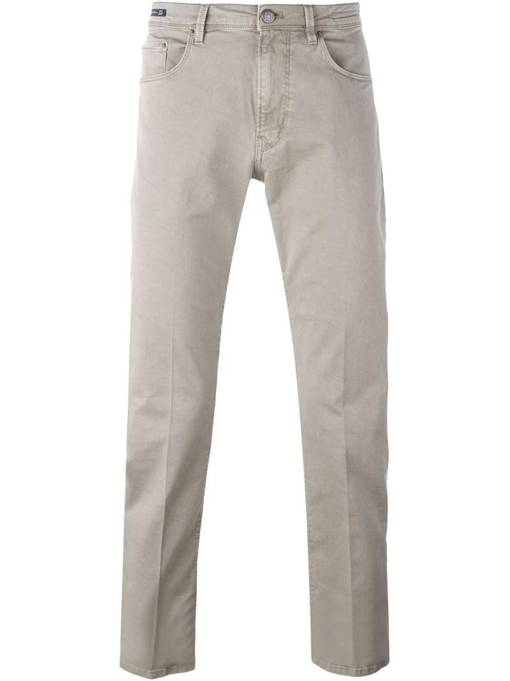 Pt01 Relaxed Fit Jeans, Men's, Size: 32, Green, Cotton/spandex/elastane
