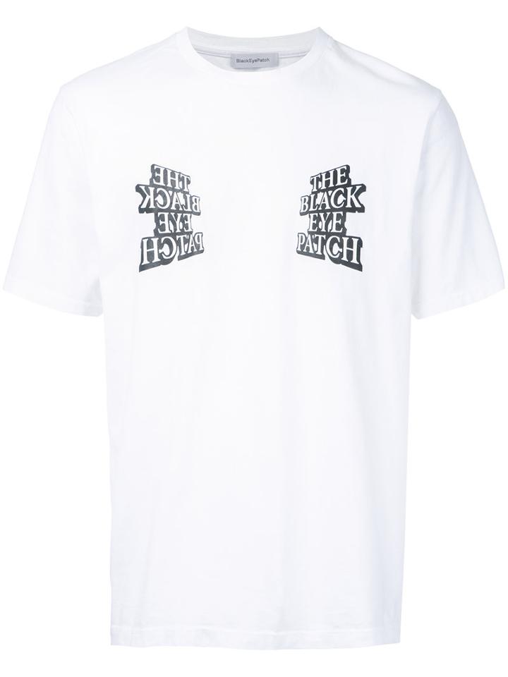 Mirror Logo T-shirt - Men - Cotton - S, White, Cotton, Black Eye Patch