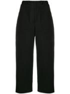 Sara Lanzi Cropped Trousers - Black