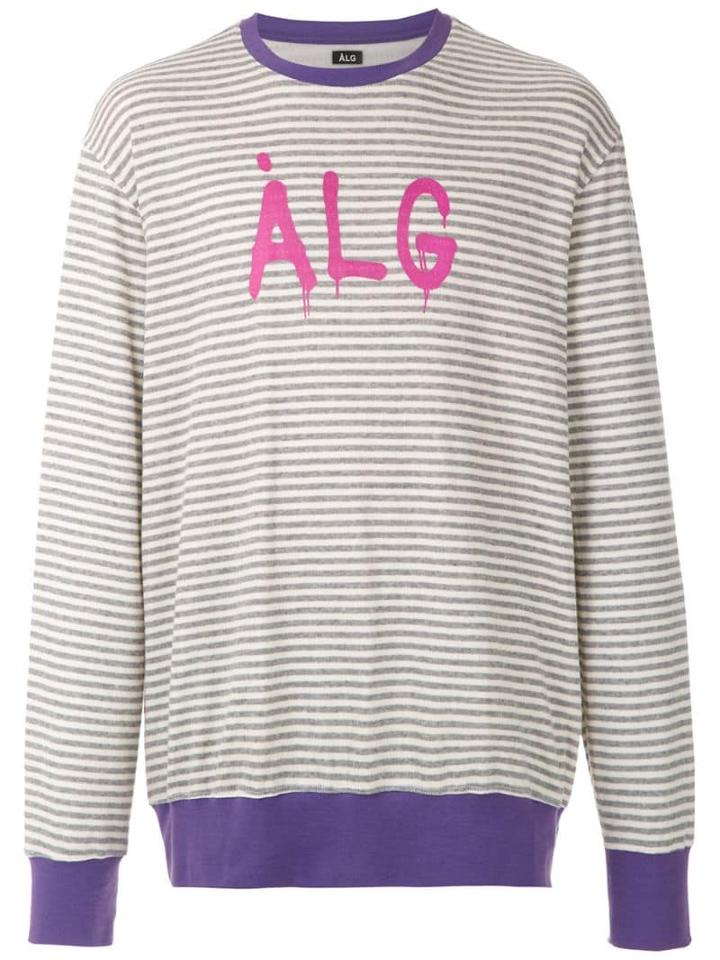 Àlg Striped Sweatshirt - Grey