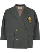 Kolor Cropped Boxy Jacket - Grey