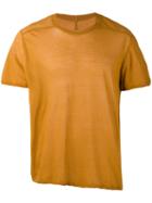 Rick Owens - Round Neck T-shirt - Men - Cotton - M, Yellow/orange, Cotton