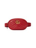 Gucci Gg Marmont Matelassé Belt Bag - Red
