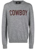 Dsquared2 Cowboy Print Sweatshirt - Grey