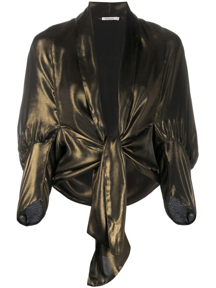 Mes Demoiselles Metallic Knot Blouse