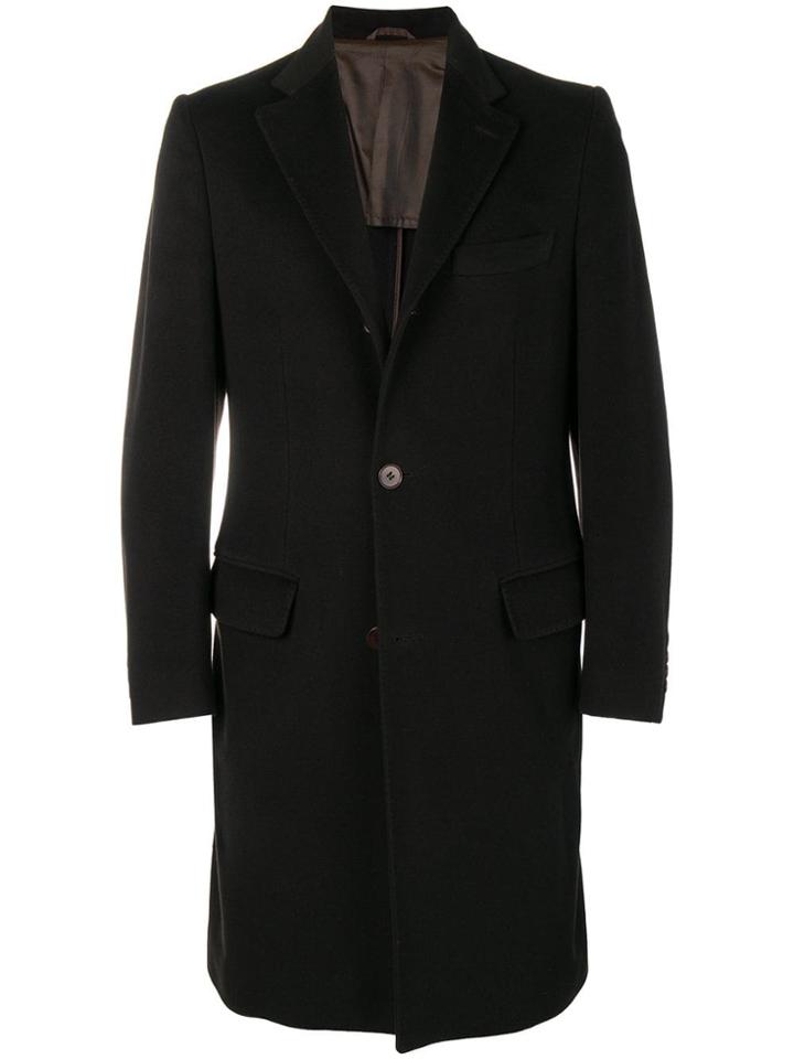 Cerrutti Vintage 1990's Single Breasted Coat - Brown