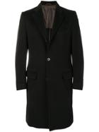 Cerrutti Vintage 1990's Single Breasted Coat - Brown
