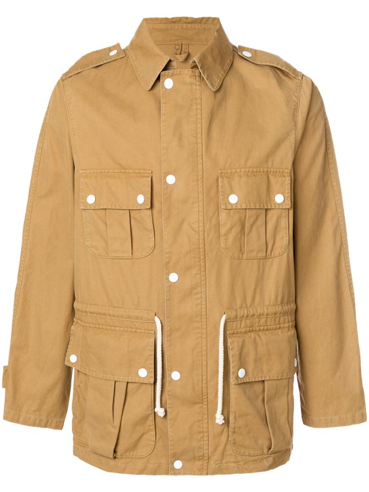 Maison Kitsuné Point-collar Field Jacket - Brown