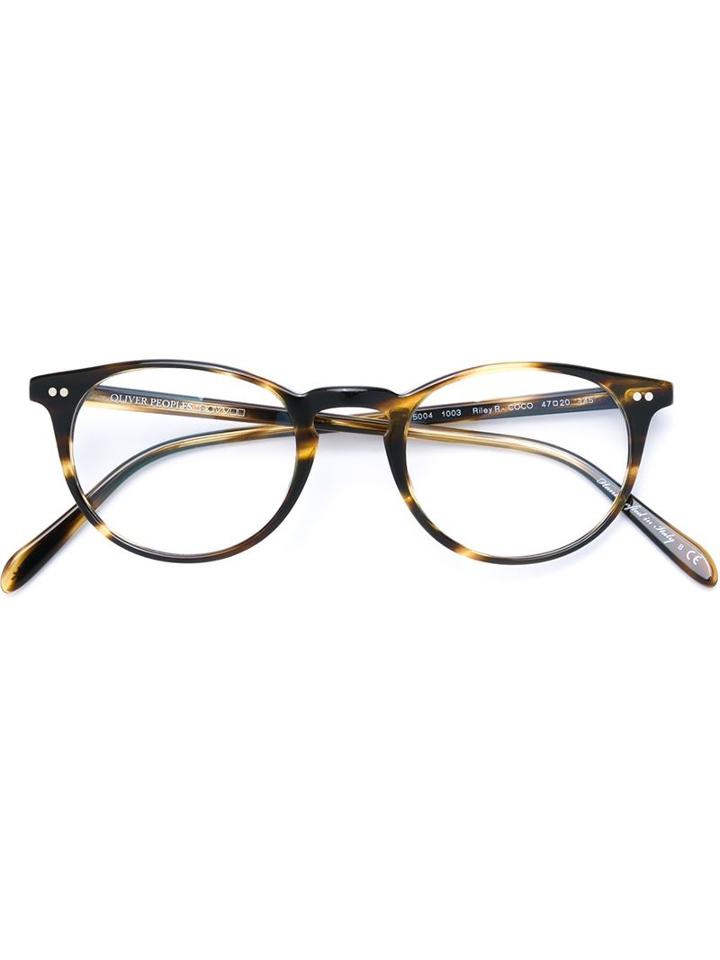Oliver Peoples 'riley-r' Glasses, Black, Acetate