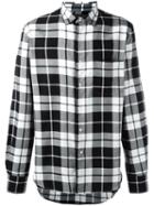 Gabriele Pasini Checked Shirt, Men's, Size: 40, Black, Cotton/spandex/elastane