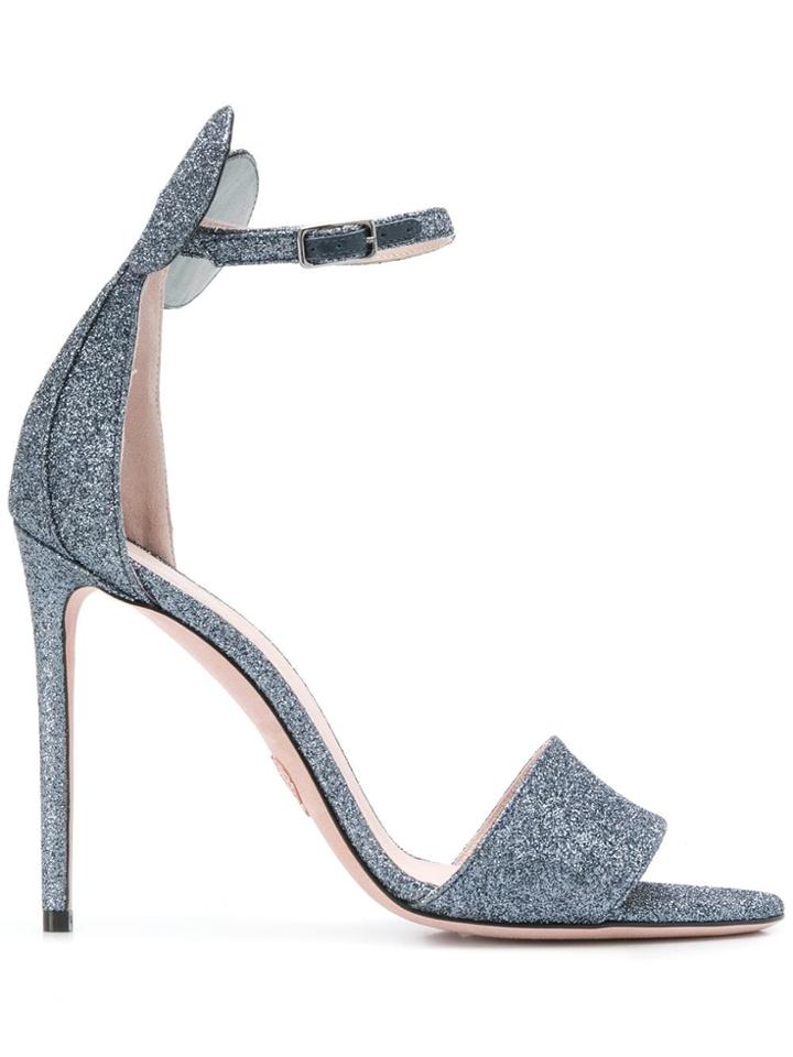 Oscar Tiye Minnie Glitter Sandals - Grey