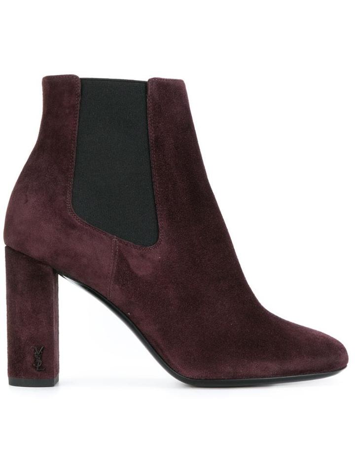 Saint Laurent Loulou Chelsea Boots - Pink