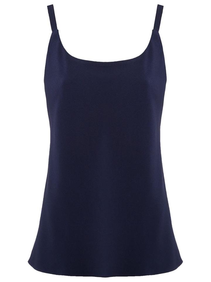 Egrey Sleeveless Top, Women's, Size: 40, Blue, Acetate/viscose