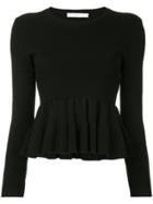 Estnation Pleated Trim Top - Black