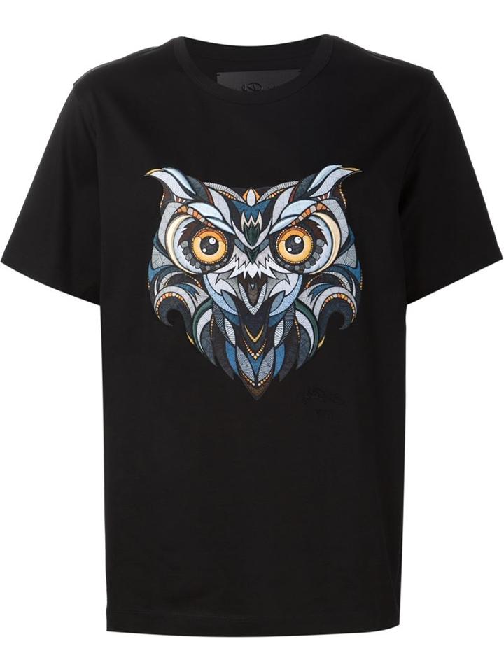 Juun.j Owl Motif T-shirt