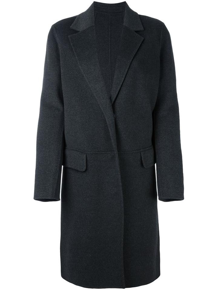 Yves Salomon Buttoned Knee Length Coat