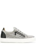 Giuseppe Zanotti Frankie Snakeskin Effect Sneakers - Neutrals