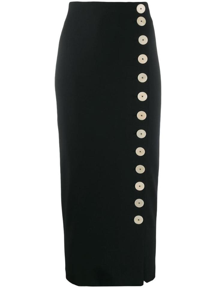 A.w.a.k.e. Mode Buttoned Pencil Skirt - Black