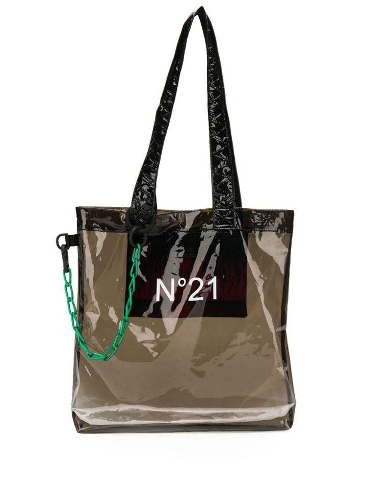Nº21 Two Tone Tote Bag - Grey