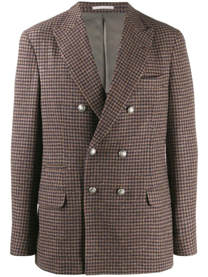 Brunello Cucinelli Classic Double-breasted Blazer - Brown