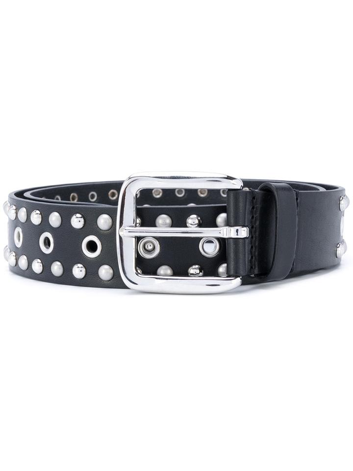 Isabel Marant - Rica Studded Belt - Women - Leather - S, Black, Leather