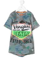 Vingino - Neon Detailing T-shirt - Kids - Cotton/viscose - 10 Yrs, Grey