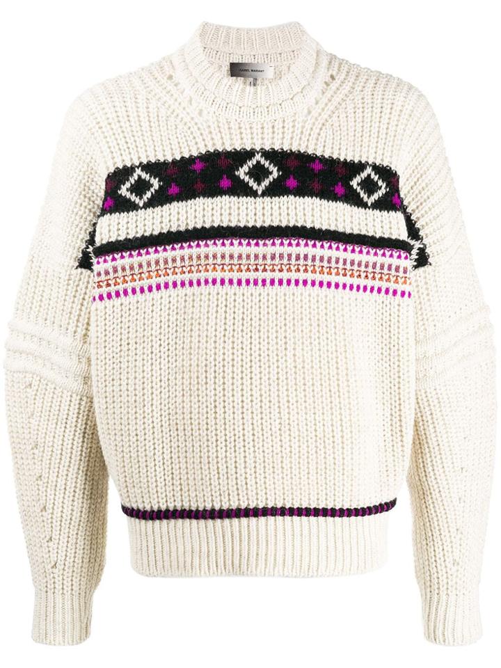 Isabel Marant Cooper Crewneck Sweater - Neutrals