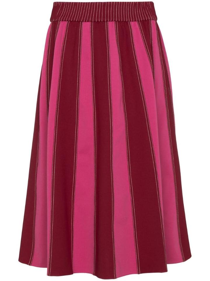 Valentino A-line Midi Skirt With Contrasting Panels - Pink