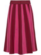 Valentino A-line Midi Skirt With Contrasting Panels - Pink