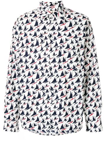 Marni Sail Boat Print Shirt - White
