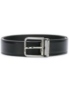 Classic Belt, Men's, Size: 100, Black, Leather, Dolce & Gabbana