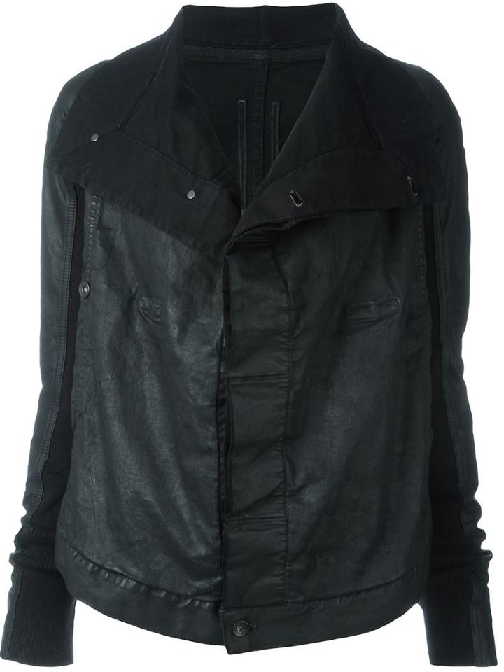 Rick Owens Drkshdw Flap Long Collar Denim Jacket