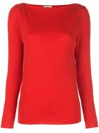 Co Boatneck Sweater - Red