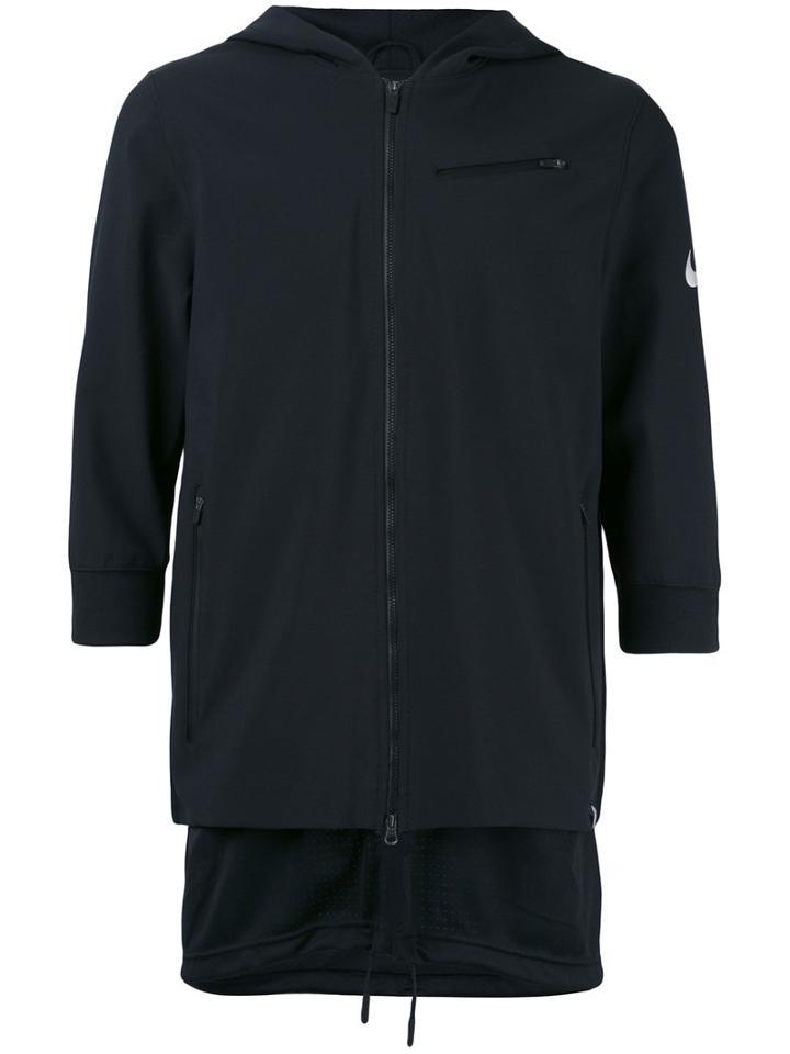 Nike - Zipped Jacket Hoodie - Men - Nylon/polyester/spandex/elastane - S, Black, Nylon/polyester/spandex/elastane