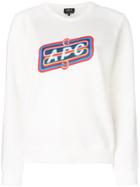 A.p.c. Logo Print Sweatshirt - White
