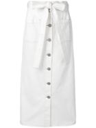 See By Chloé Contrast Stitch Skirt - White
