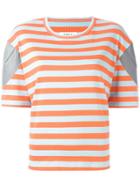Mm6 Maison Margiela Striped T-shirt - Blue