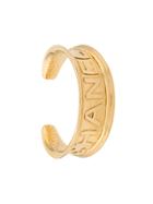 Chanel Pre-owned 1980's Embossed Logo Bracelet - Gold