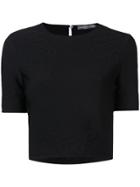 Alexander Mcqueen Cropped T-shirt - Black