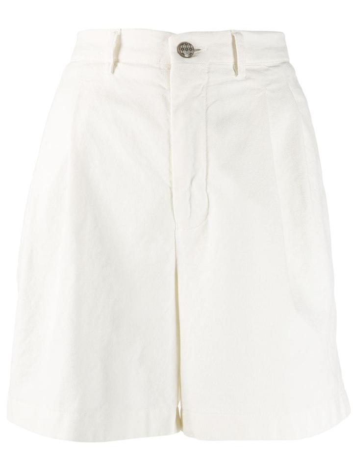 Berwich Tailored Fitted Shorts - White