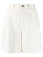 Berwich Tailored Fitted Shorts - White